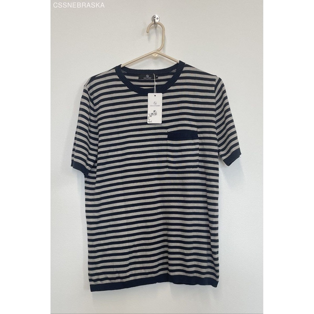 Lillusory 100%Cotton Multi Womens Short Sleeve Fashion-t-shirts - Size M